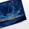 Impressionist landscape with serene greens and blues - as a rolled, unframed print