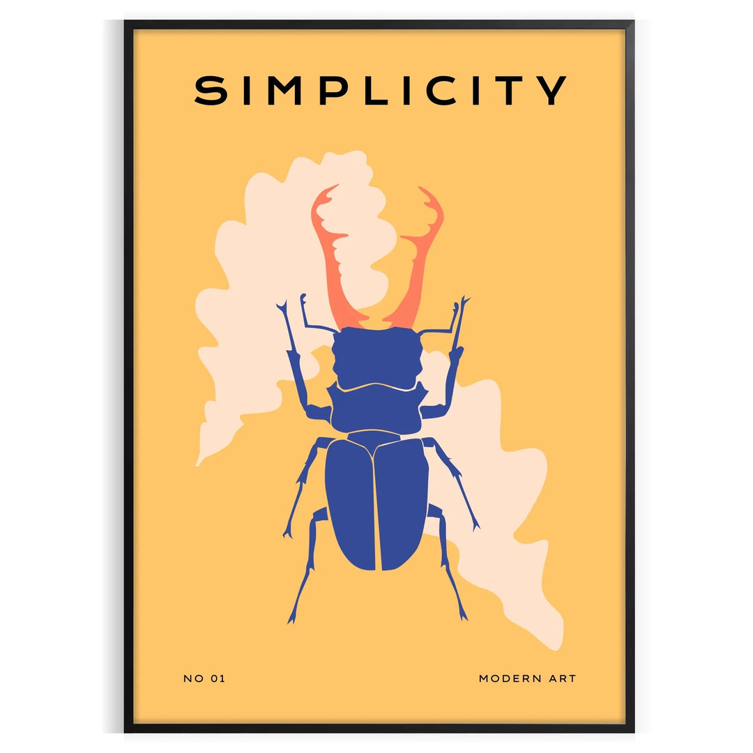 Illustration of various insects on a green and blue background