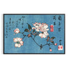 Abstract representation of Japan with bold black and orange colors - in a black frame