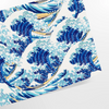 A serene Japanese landscape featuring soft blue and gray hues - as a rolled, unframed print