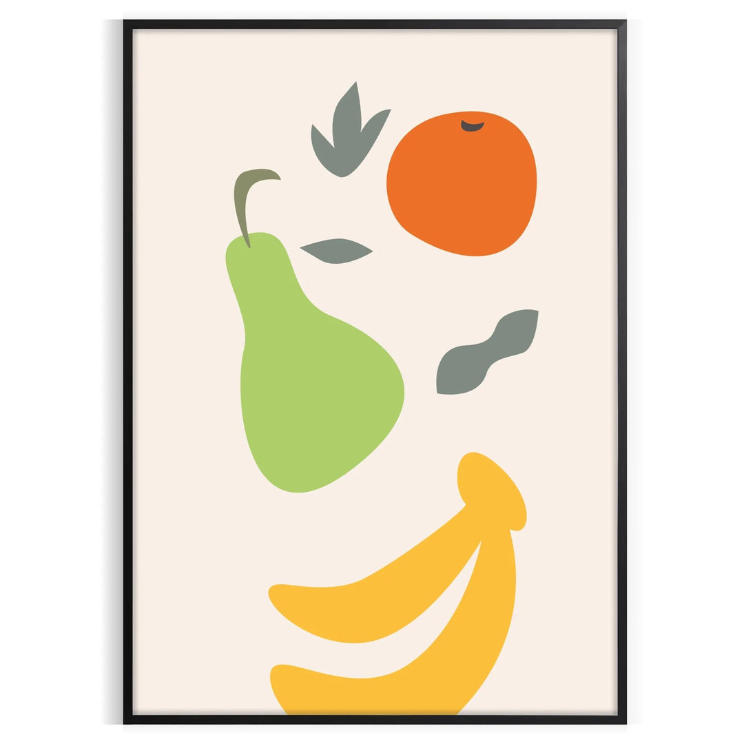 A 90s kitchen-themed poster featuring gray and yellow hues