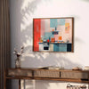 A colorful kitchen scene with orange and blue tones - styled on a counter with eucalyptus and a bowl of lemons