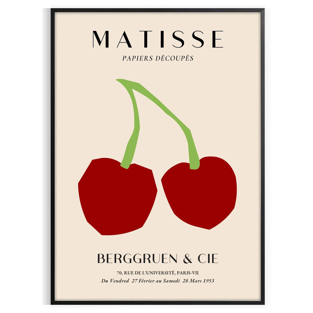 Abstract shapes and bold colors in Matisse's graphic art style