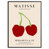 Abstract shapes and bold colors in Matisse's graphic art style - in a black frame