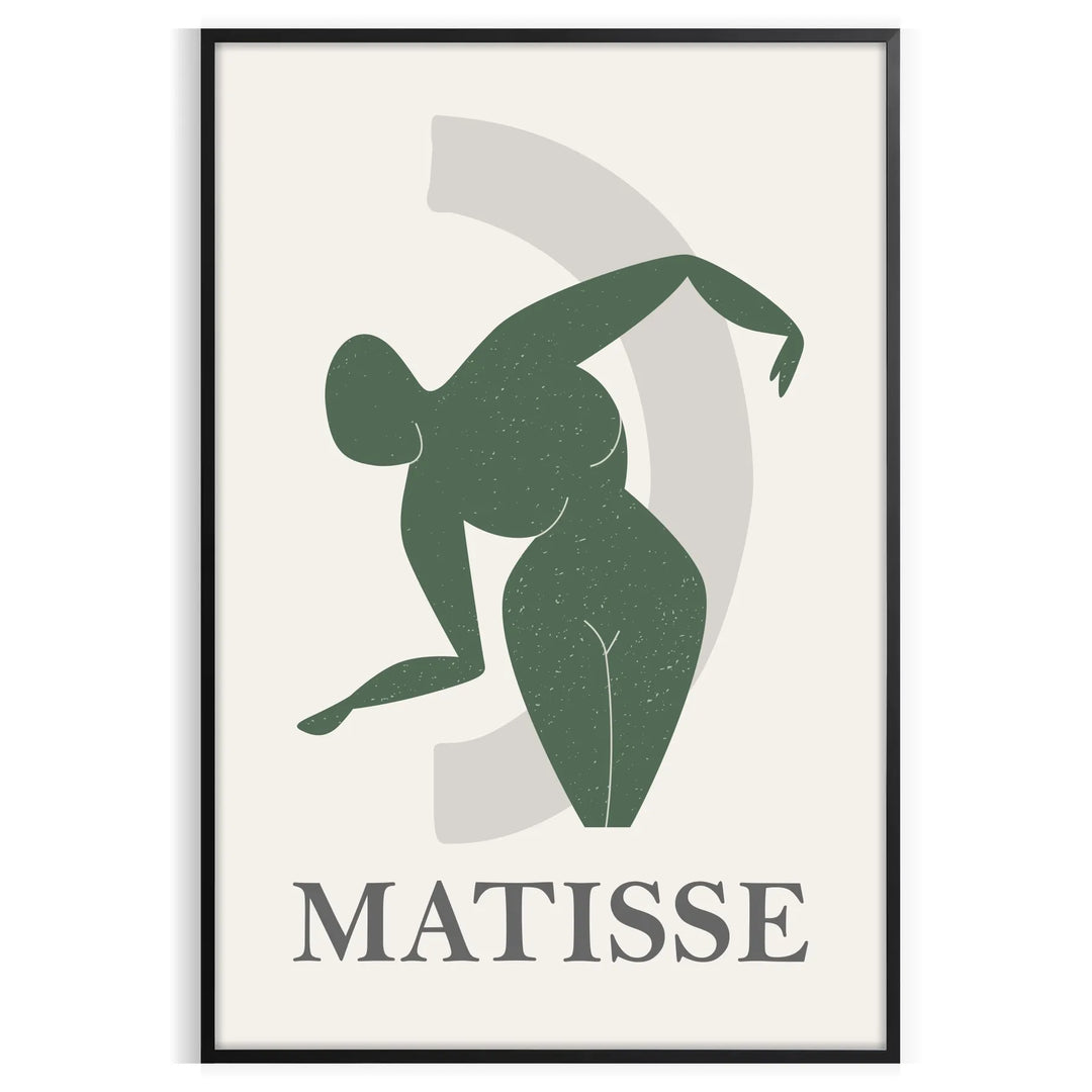 Unframed poster showing colorful Matisse cut-paper artwork with abstract shapes