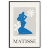 Poster Matisse di ritagli di carta con composizione astratta organica - in una cornice nera