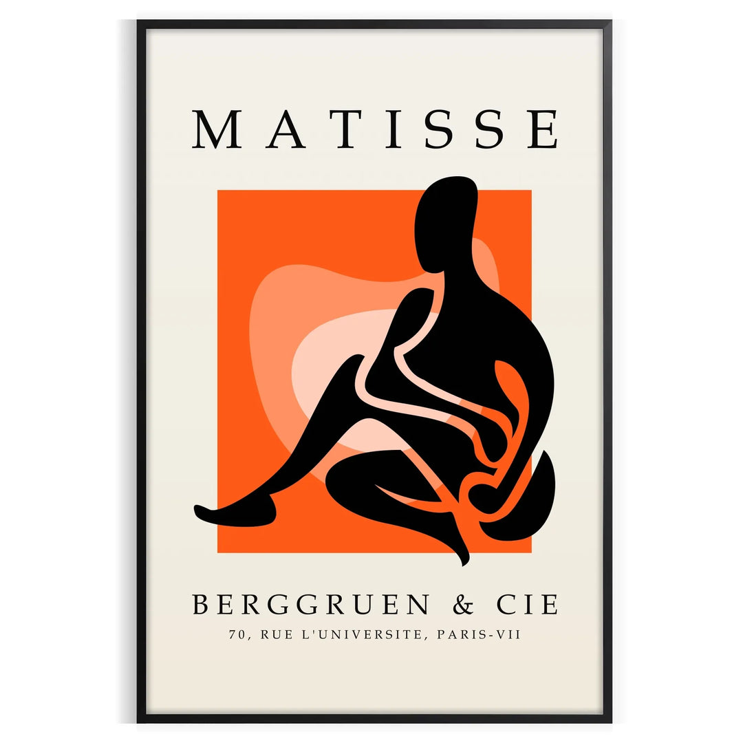 Colorful cut-out shapes in the style of Matisse