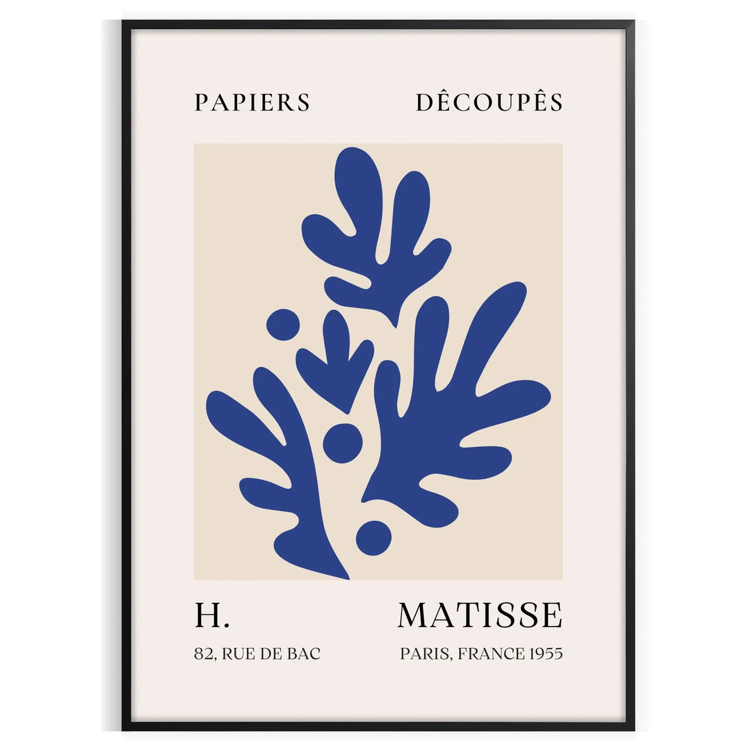 Colorful abstract shapes and forms in the style of Matisse