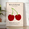 Abstract shapes and bold colors in Matisse's graphic art style - in a bright minimalist room with a plant and an armchair