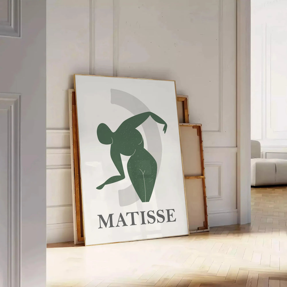 Unframed poster showing colorful Matisse cut-paper artwork with abstract shapes