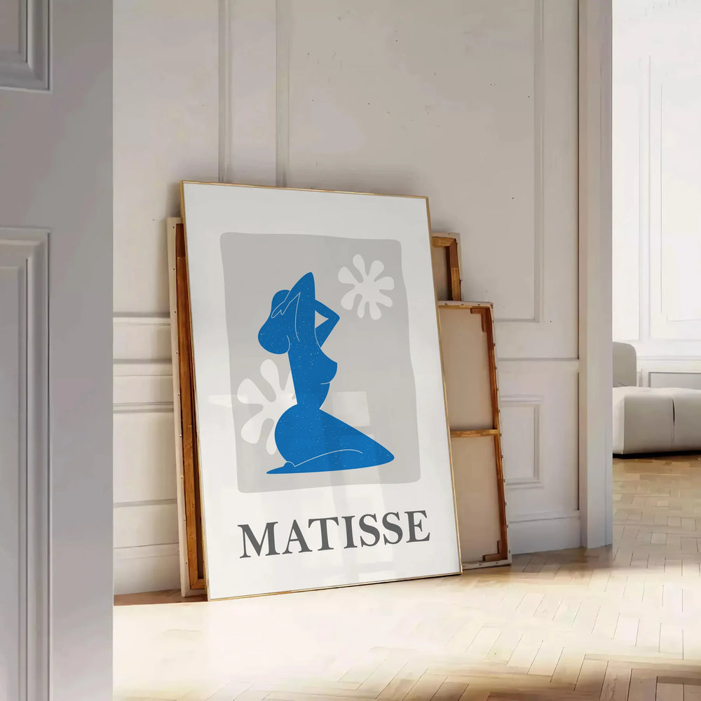 Poster of Matisse paper cutouts showing abstract organic shapes composition