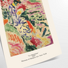 Abstract composition with bold colors and shapes inspired by Matisse - as a rolled, unframed print