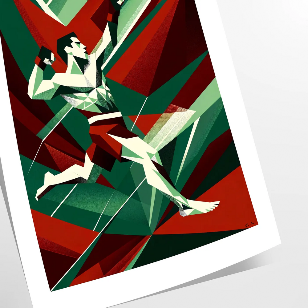 Dynamic MMA fighters in action, featuring black and green tones