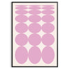 Abstract modern art with brown and white hues in a space theme - in a black frame