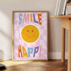 Abstract space scene with gray and brown tones, featuring motivational text - beside a round wooden side table with books