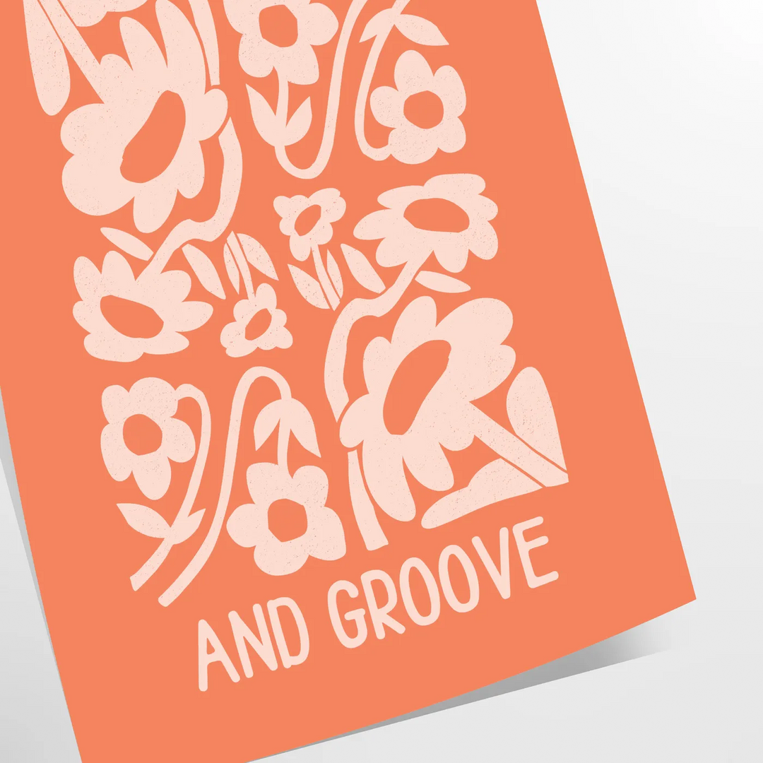 Abstract design with warm orange and brown tones promoting motivation