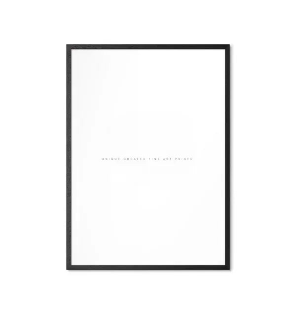 a sleek black frame surrounding a minimalist design