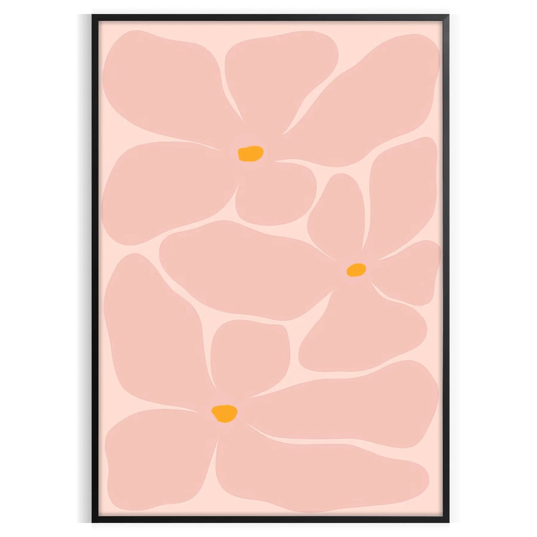 Abstract nature scene with warm orange and yellow hues