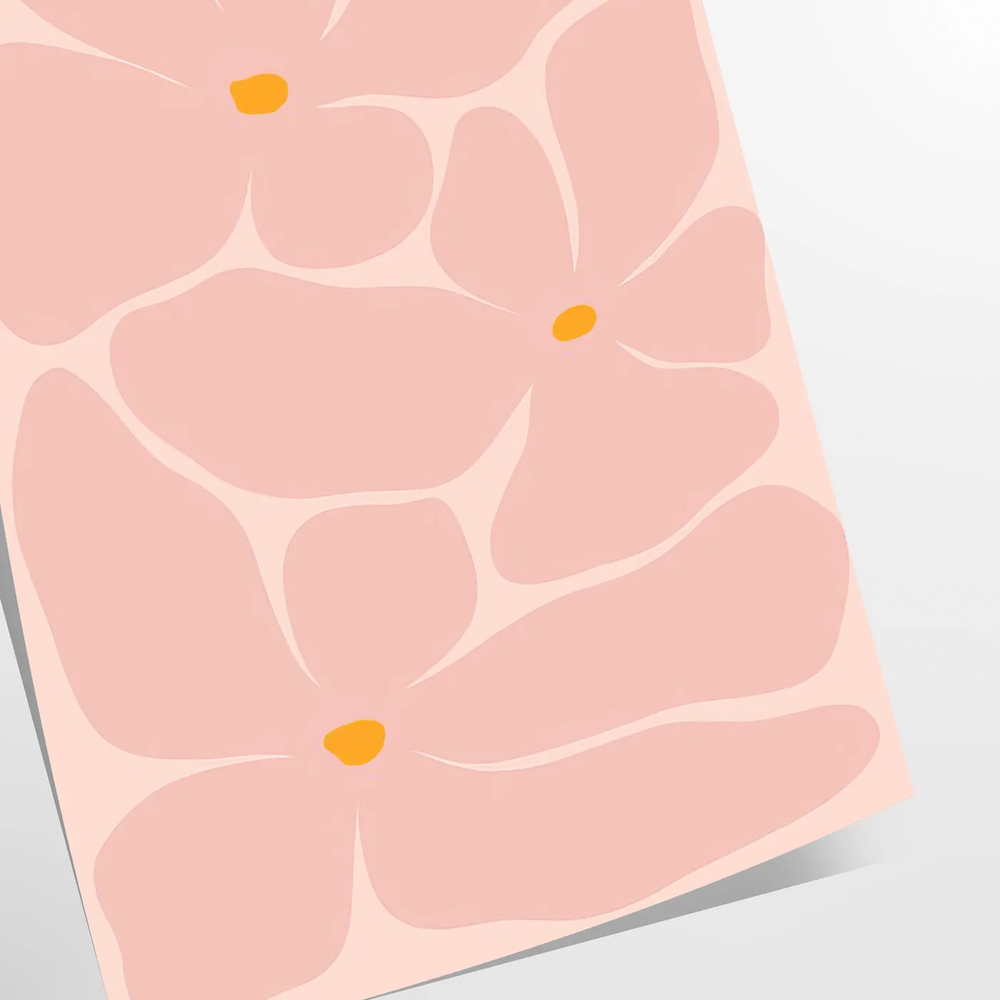 Abstract nature scene with warm orange and yellow hues