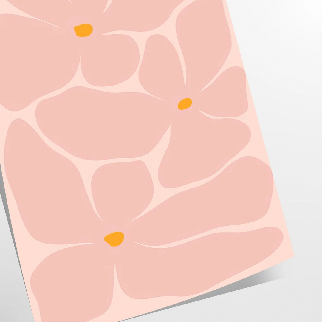 Escena abstracta de la naturaleza con tonos cálidos de naranja y amarillo
