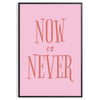 Abstract design with motivational text in green and orange tones - in a black frame