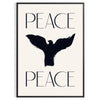 Abstract representation of peace with gray and black tones - in a black frame