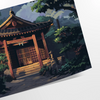Pixel art depicting a cosmic scene with green and gray tones - as a rolled, unframed print