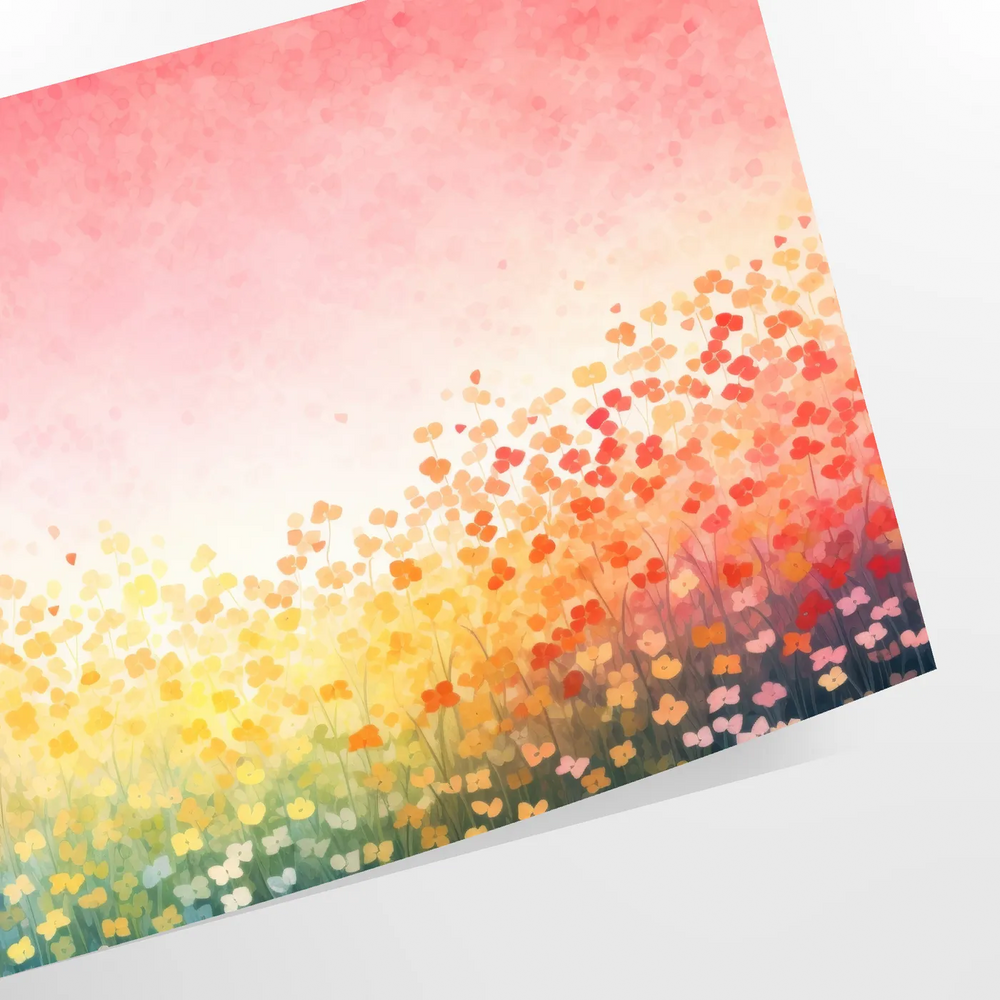 Abstract illustration of plants in orange and gray tones