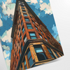 Colorful pop art design featuring abstract shapes and modern elements - as a rolled, unframed print