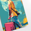 Pop Art style illustration with gray and black tones featuring abstract shapes - as a rolled, unframed print
