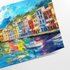 Design de arte pop colorido com formas abstratas em tons de cinza e verde - como impressão enrolada, sem moldura