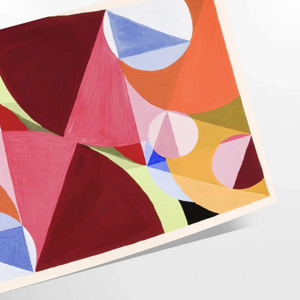 Colorful abstract design with warm orange and brown tones