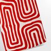 Abstract space scene with bold orange and red tones - as a rolled, unframed print