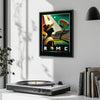Art Deco style poster featuring a tennis player in Rome