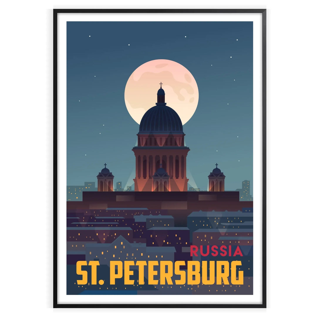 Artistic depiction of St. Petersburg with shades of brown and gray