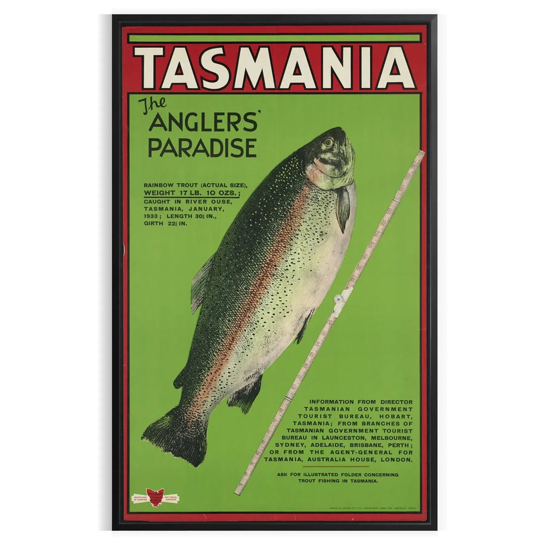 Illustration of Tasmania's landscapes with green hills and gray skies