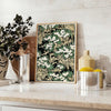 Vintage Japanese artwork featuring traditional motifs in earthy tones - styled on a counter with eucalyptus and a bowl of lemons