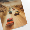 A vintage photograph featuring warm brown tones and serene green hues - as a rolled, unframed print