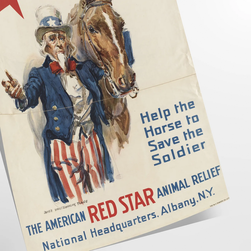 Uncle Sam in vintage style with orange and gray tones