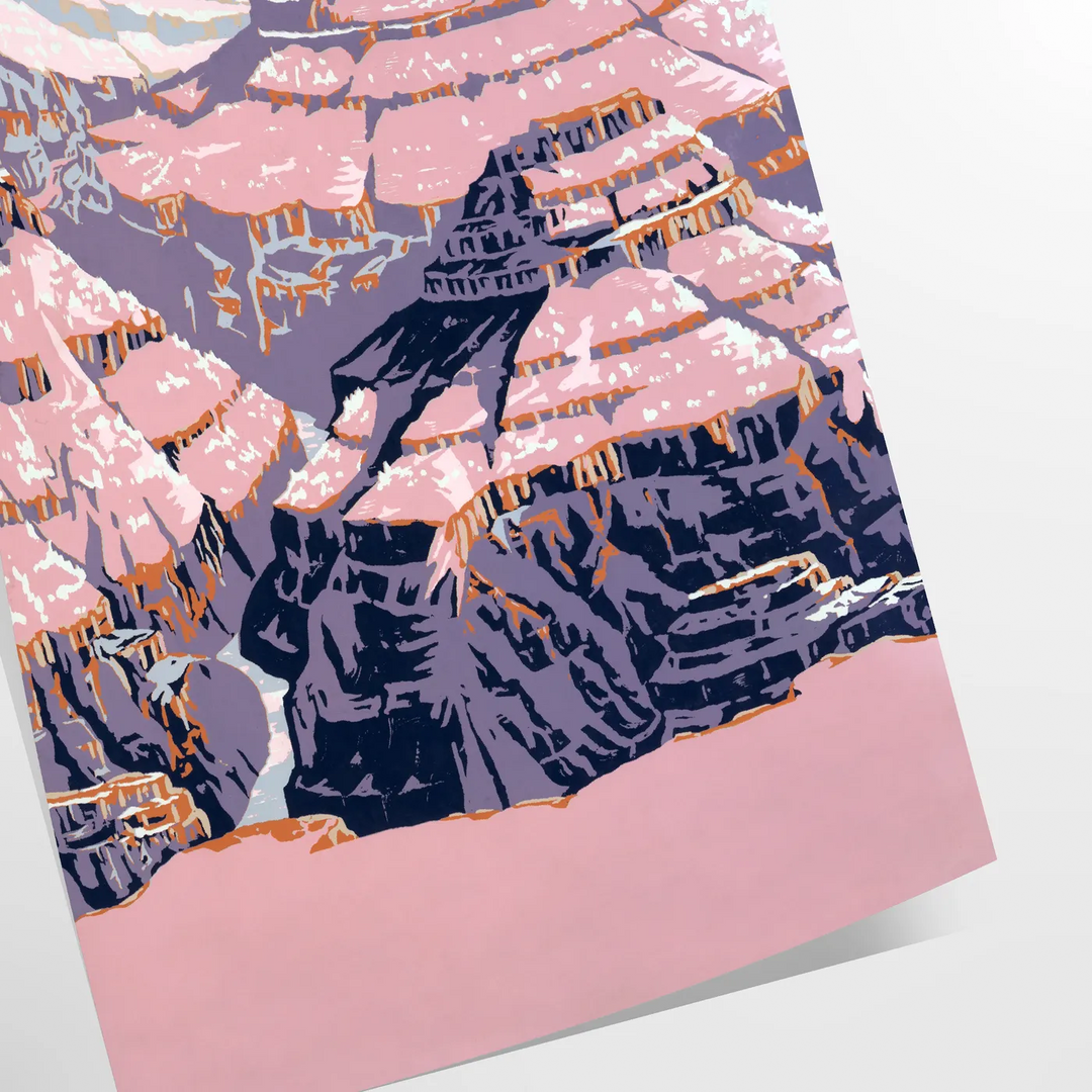 Vintage travel poster featuring a stylized depiction of space in black and green hues - as a rolled, unframed print