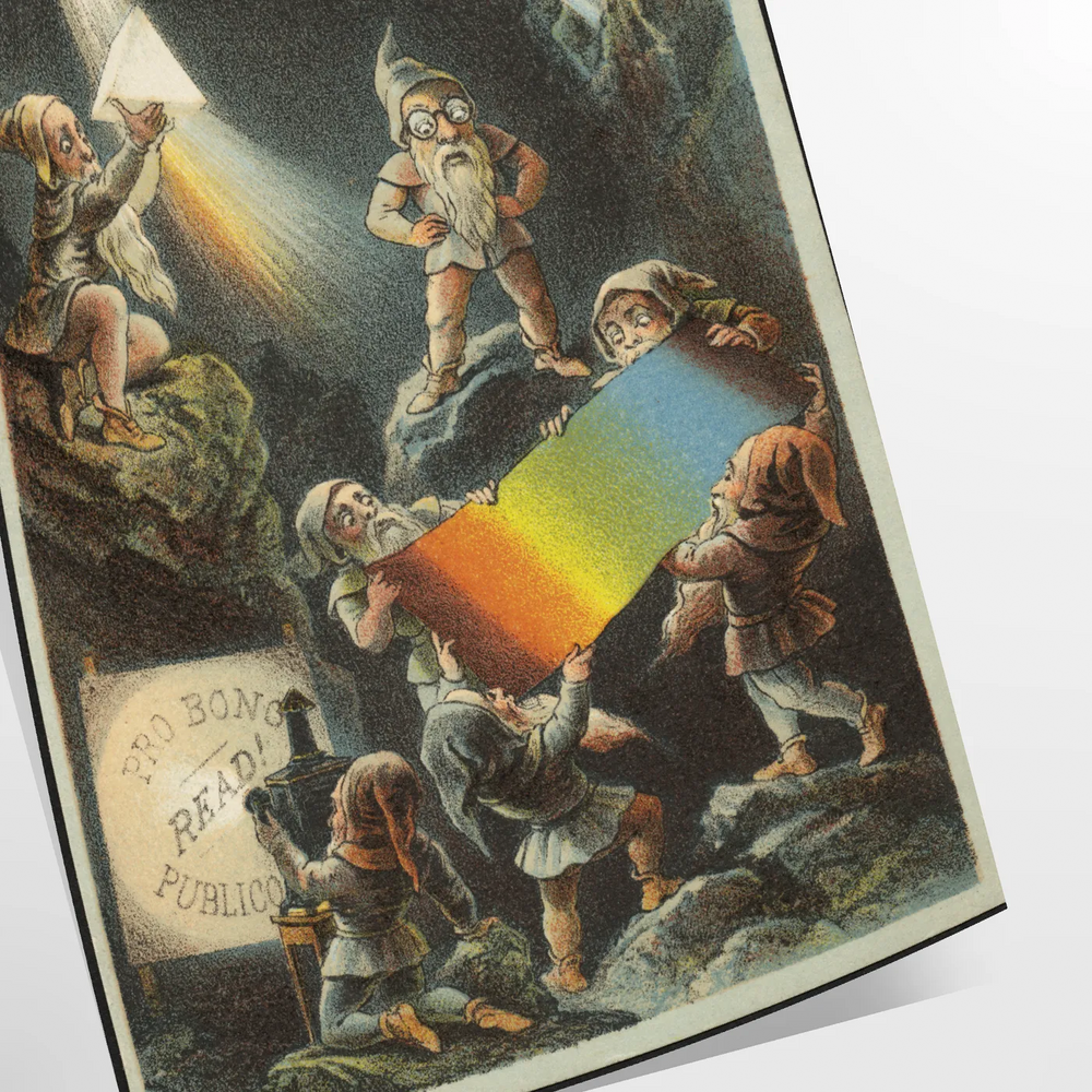 Vintage poster featuring Pro Bono Publico in muted gray and green tones