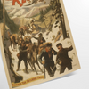 cœur Klondike affiche vintage nuances vert marron murs un cadeau unique disponible cm A0 - en tirage roulé, sans cadre