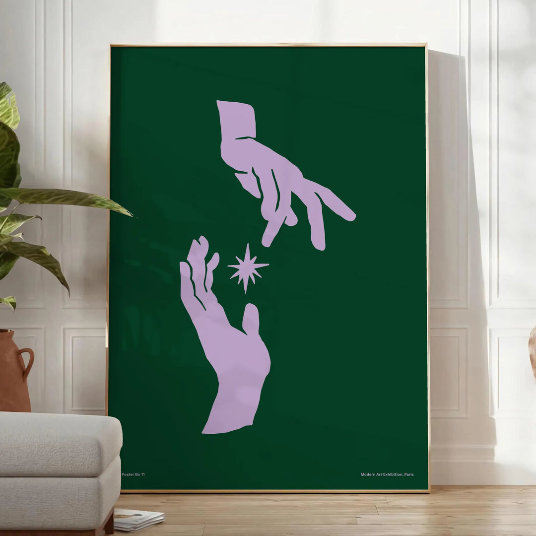 A serene yoga figure in a meditative pose against a gradient of green and blue. - in a bright minimalist room with a plant and an armchair
