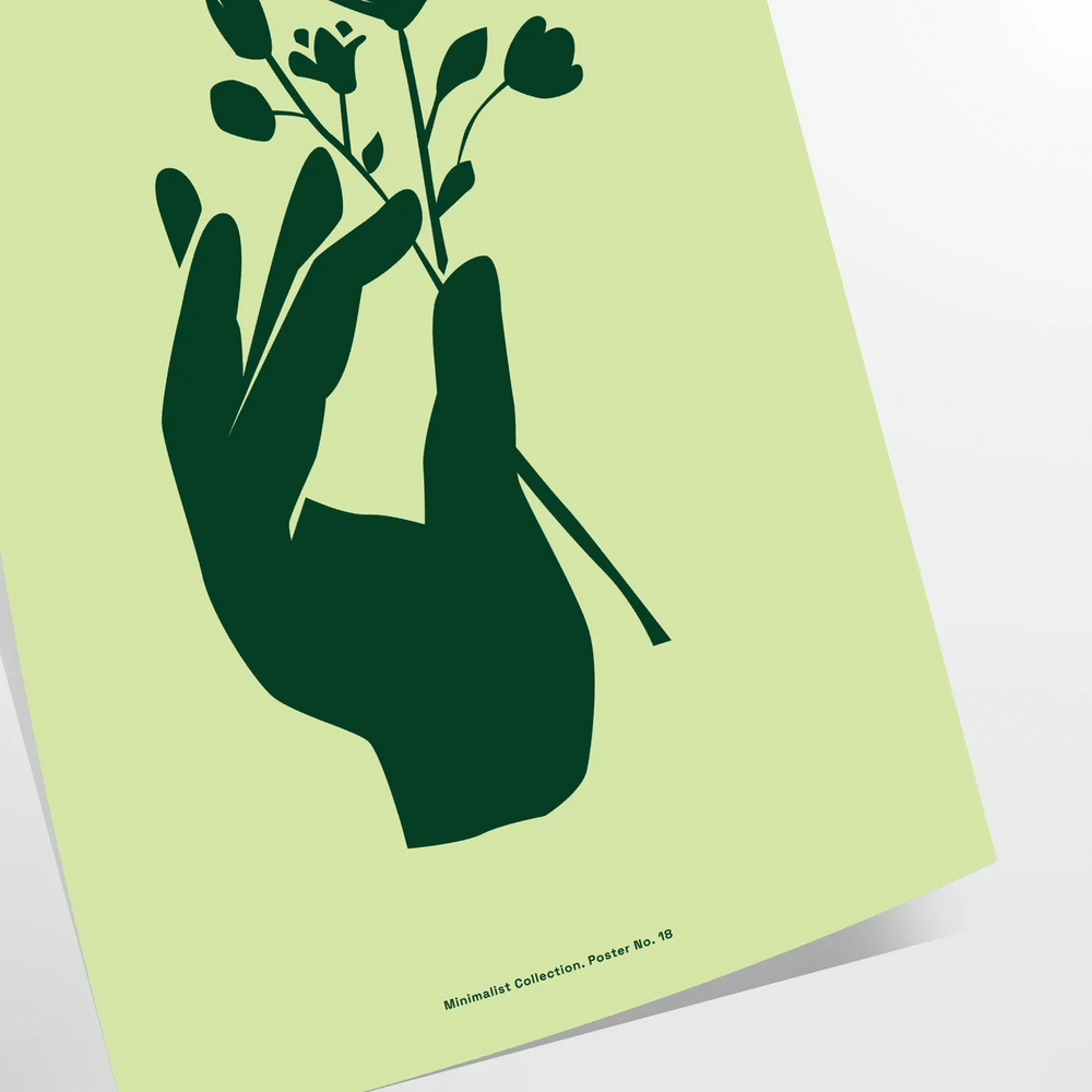 A serene yoga scene with green and gray tones, depicting tranquility.
