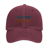 Gorra bordada con un logo de béisbol vintage de Nueva York