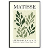 Matisse Papiers Découpés cut-paper composition in white and gray poster