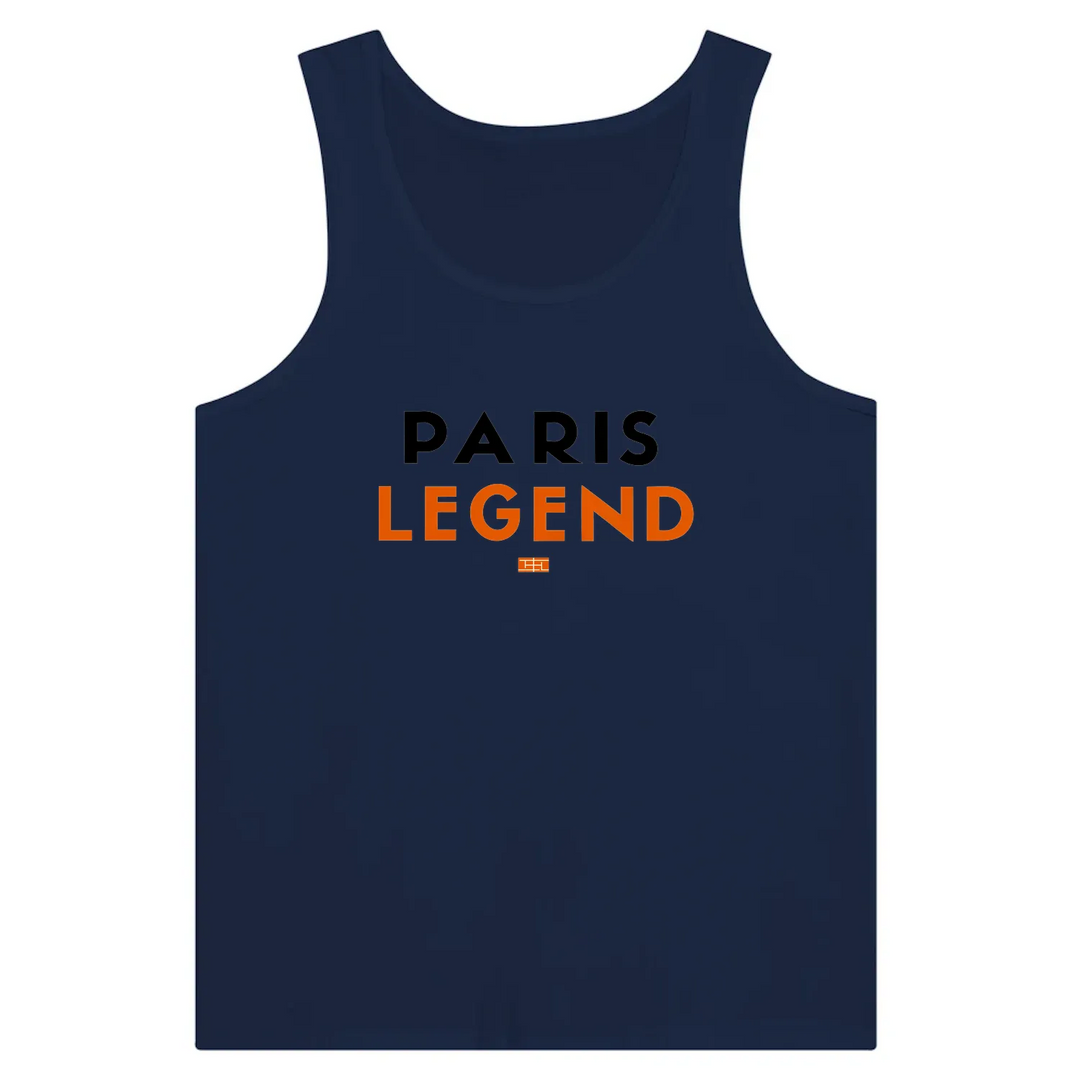 Tank top featuring a graphic of a tennis player in Paris
