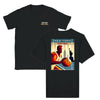 T-shirt featuring a graphic of a basketball and New York skyline