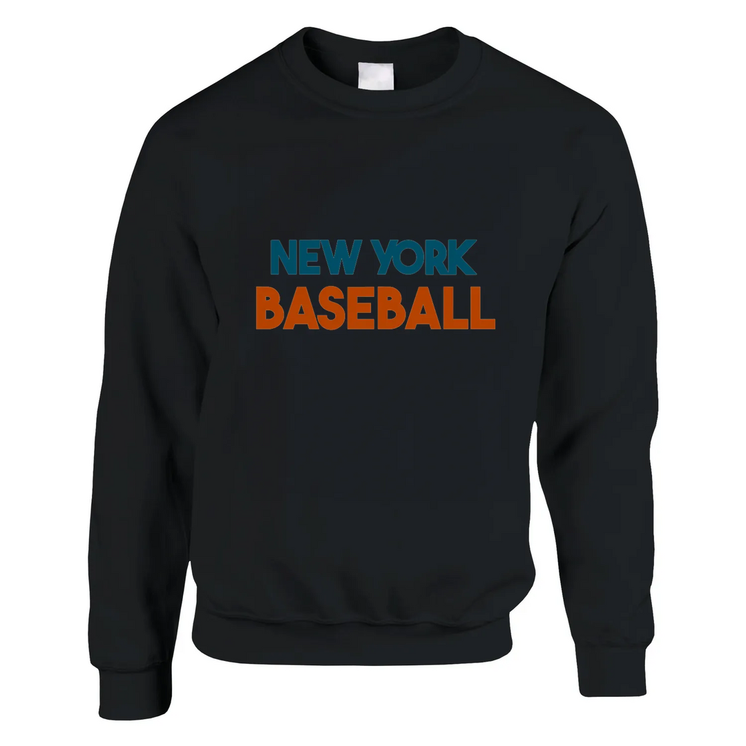 Unisex sweater featuring a minimalist New York baseball graphic