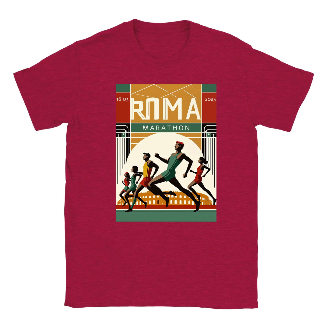 T-Shirt mit einem Grafikdesign des Logos des Rom-Marathons 6